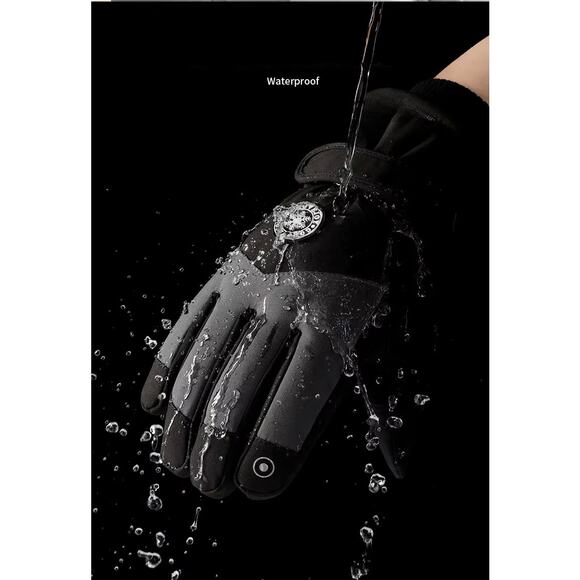 Waterproof, insulated Pair of Winter ski gloves Mittens Touchscreen Thermal Snow - Picture 1 of 7